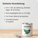 Berico Holzfarbe: 4-in-1 Holzlack für Innen und Außen