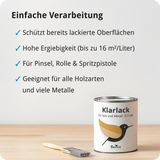 Der Berico Klarlack - der farblose Schutzanstrich für Holz und Metall