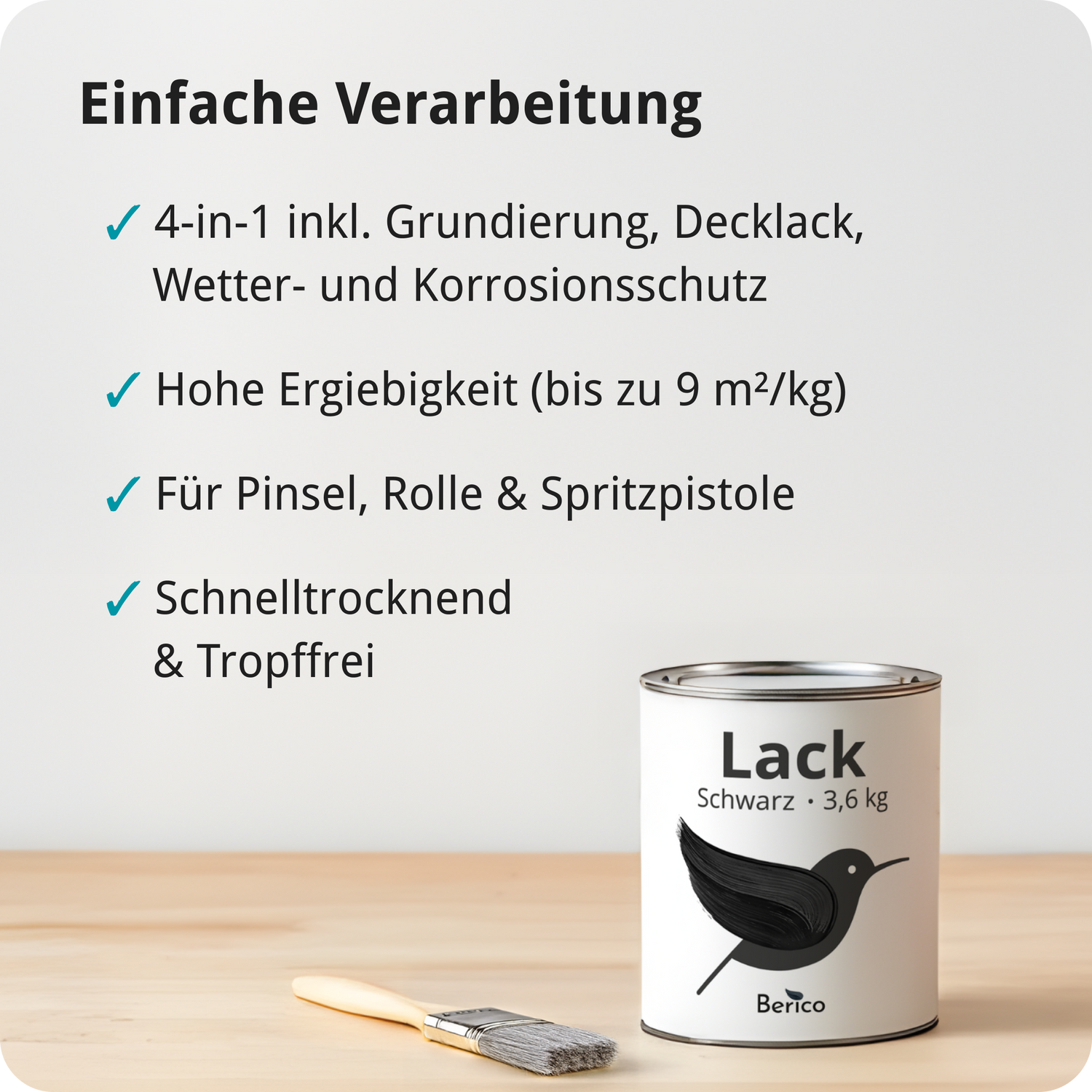 BERICO Acryllack: Der wasserbasierte Acryllack für dein Projekt