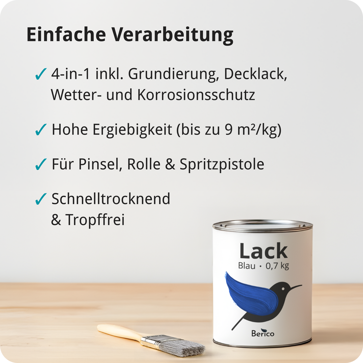 BERICO Acryllack: Der wasserbasierte Acryllack für dein Projekt