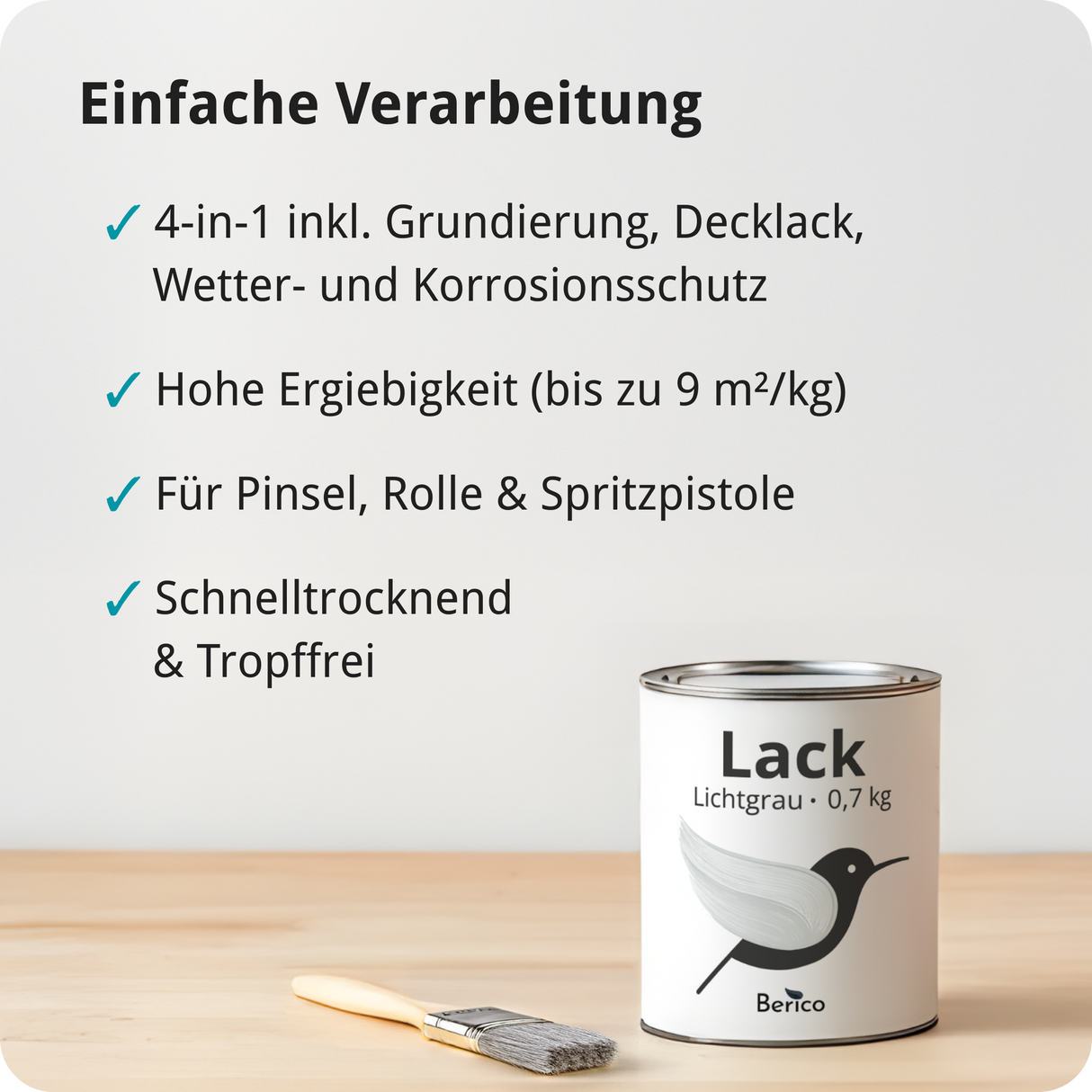 BERICO Lack: Der wasserbasierte Acryllack für dein Projekt
