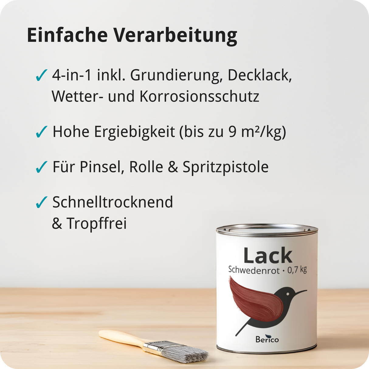 BERICO Lack: Der wasserbasierte Acryllack für dein Projekt