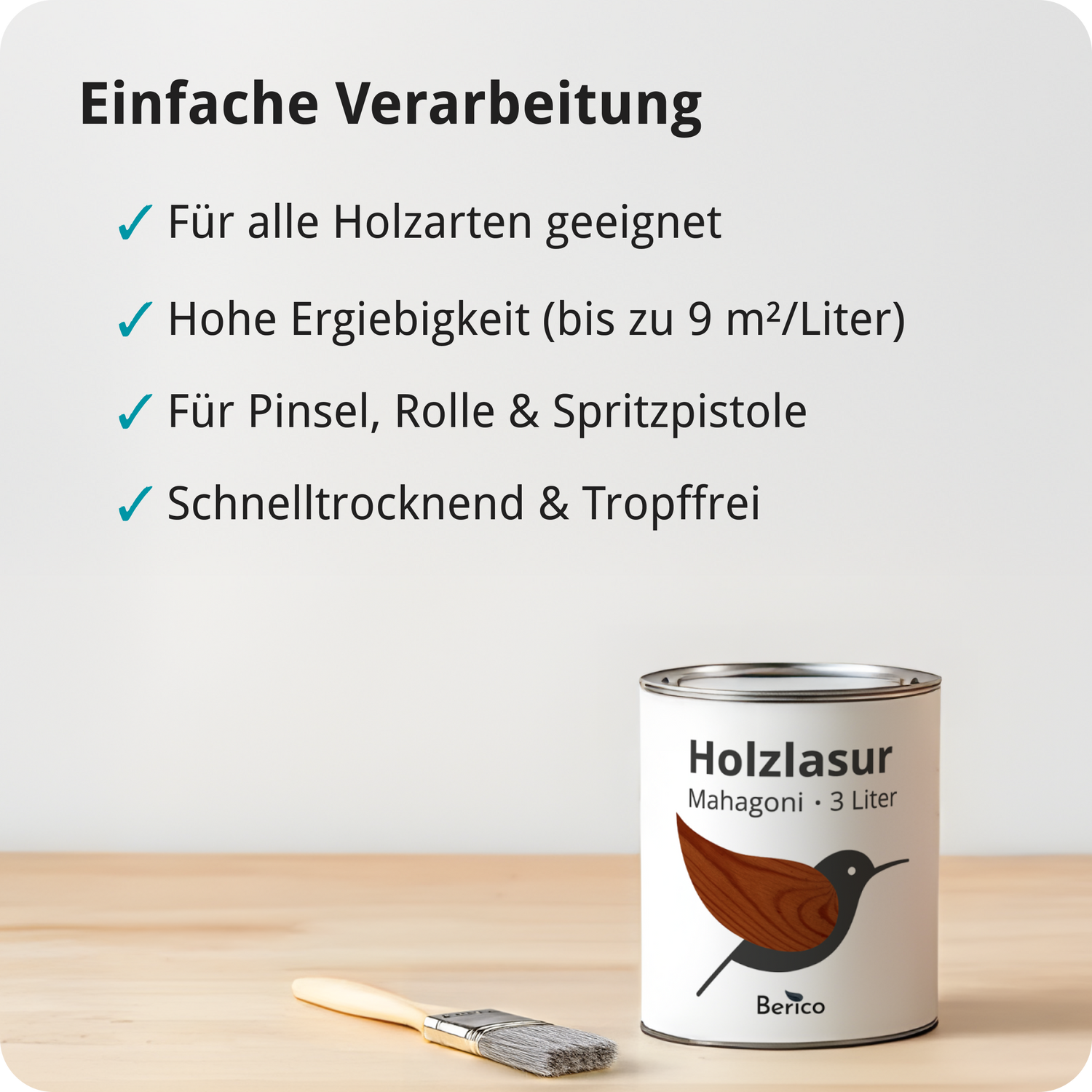 Berico Lasur - Der wetterfeste Holzschutz für Innen und Außen