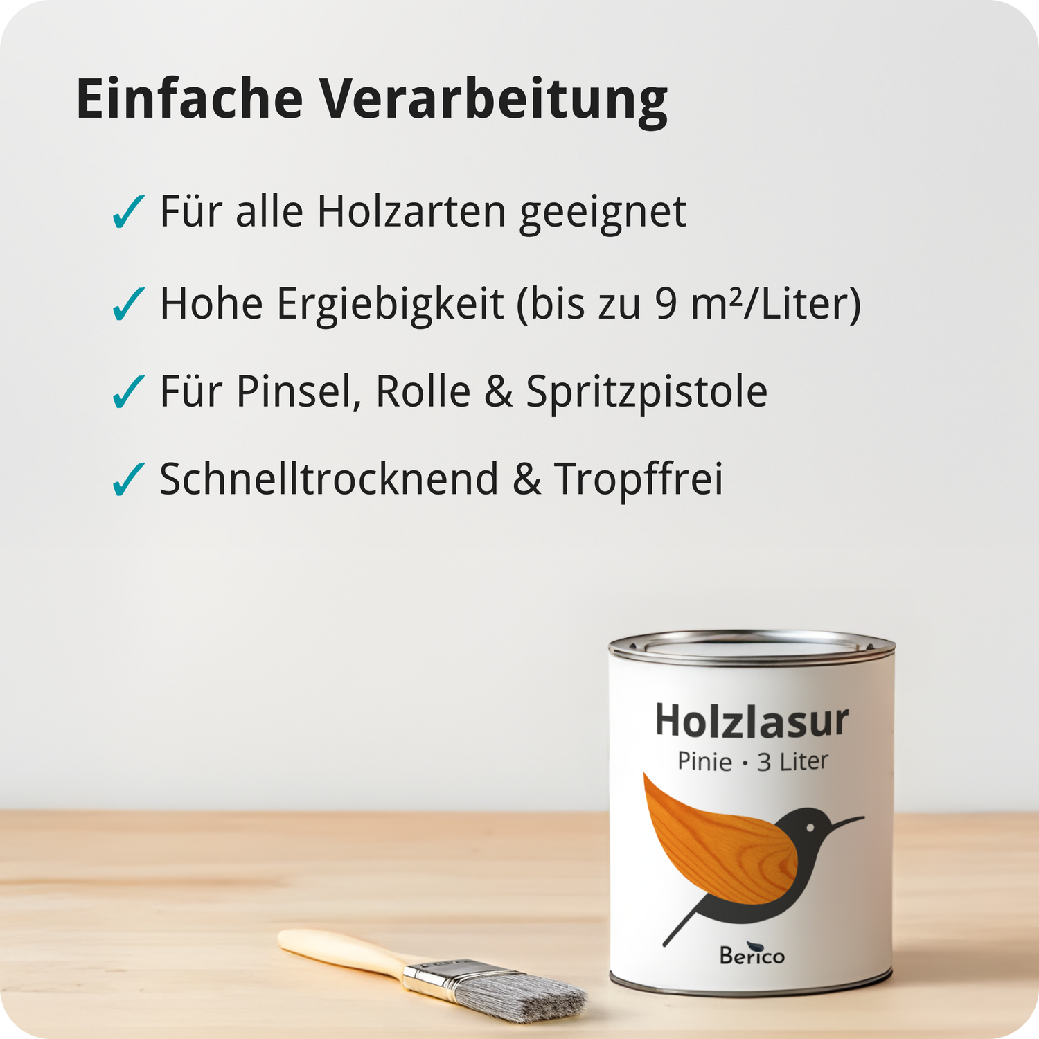 Berico Lasur - Der wetterfeste Holzschutz für Innen und Außen