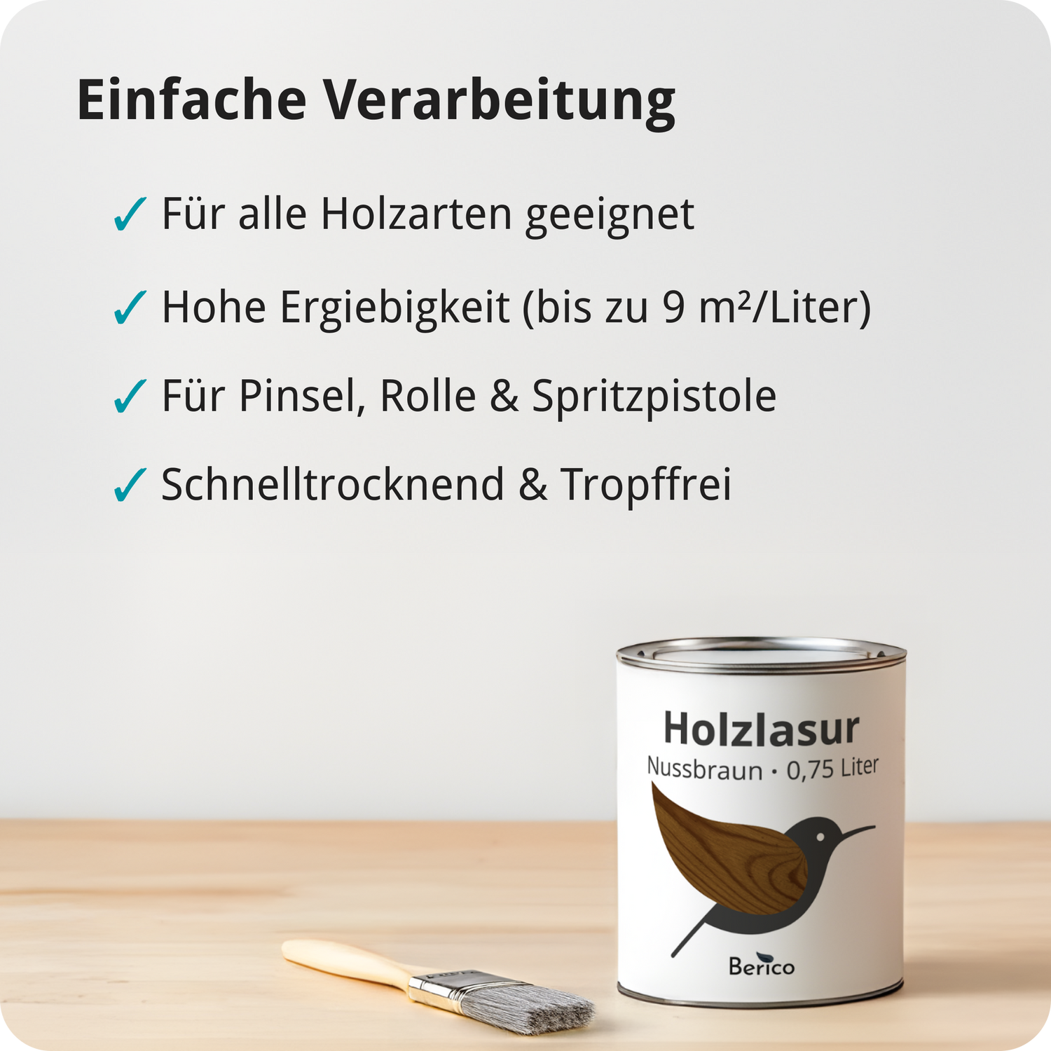 Berico Lasur - Der wetterfeste Holzschutz für Innen und Außen