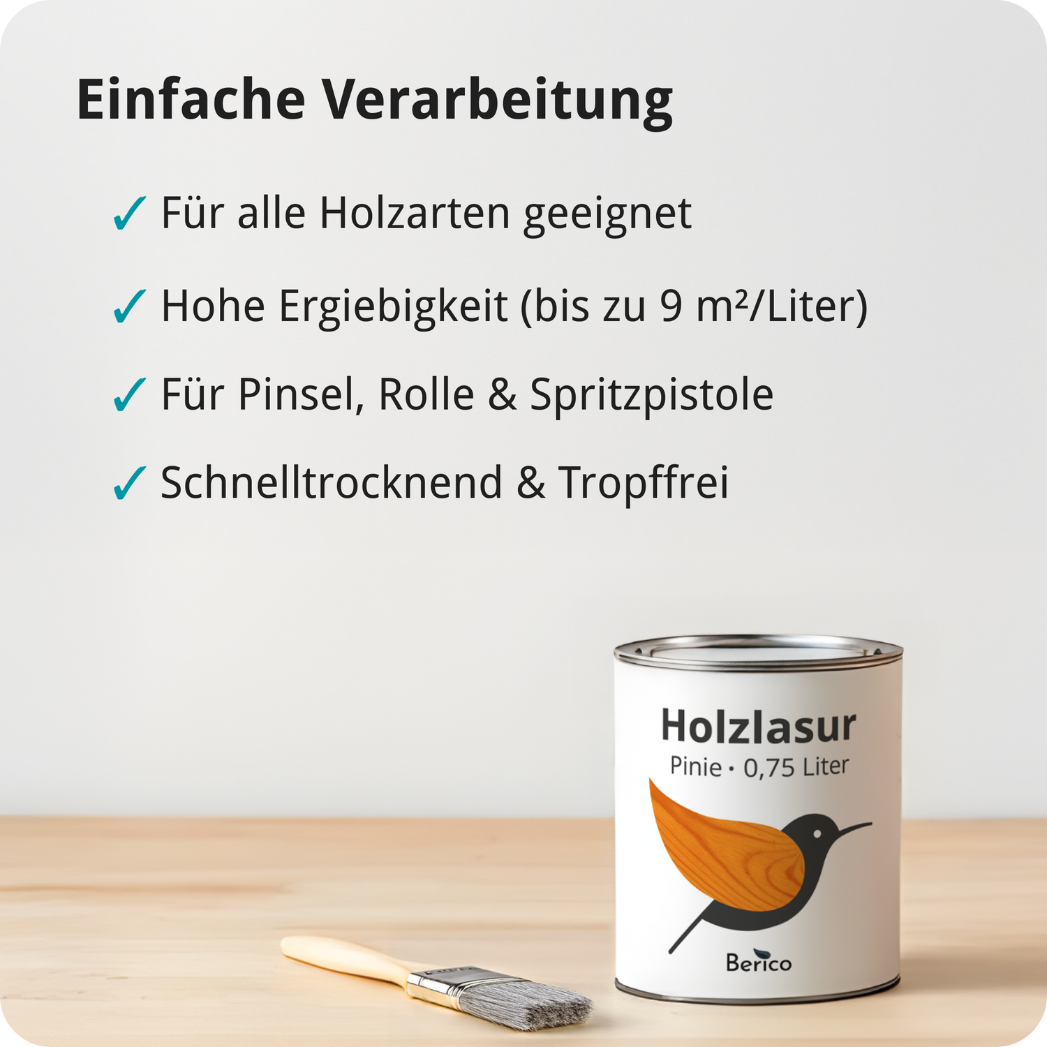 Berico Lasur - Der wetterfeste Holzschutz für Innen und Außen