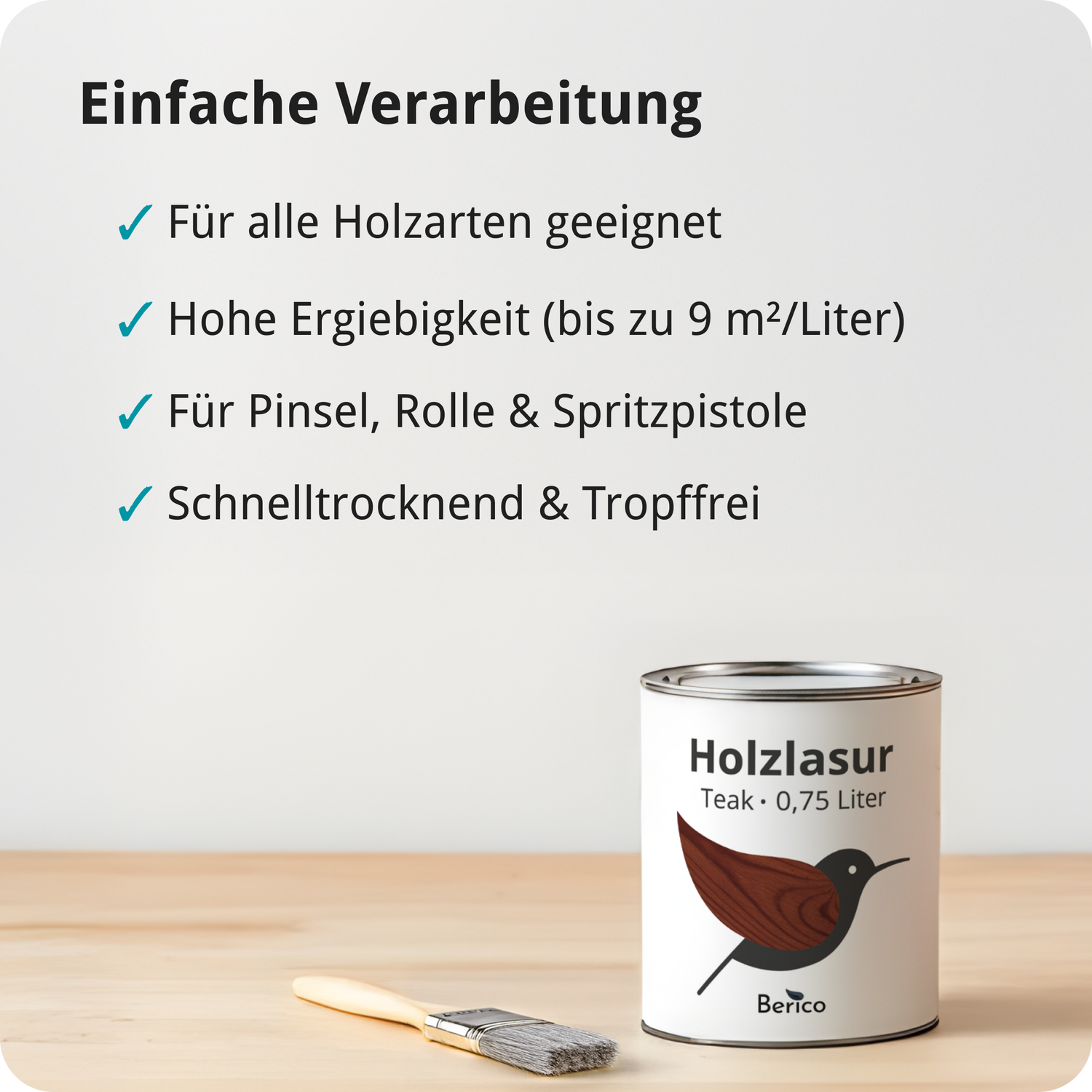 Berico Lasur - Der wetterfeste Holzschutz für Innen und Außen