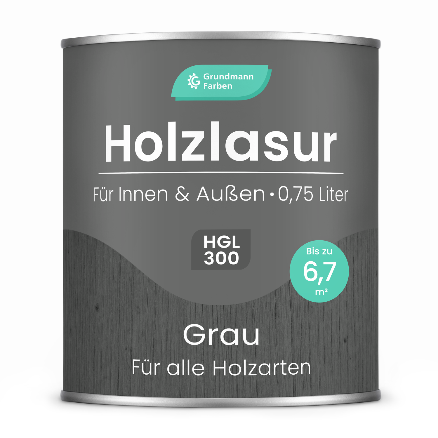Grundmann Holzlasur  - Wetterfeste Holzschutzlasur für Innen & Außen - Holzschutz, Wetterschutz und UV-Schutz