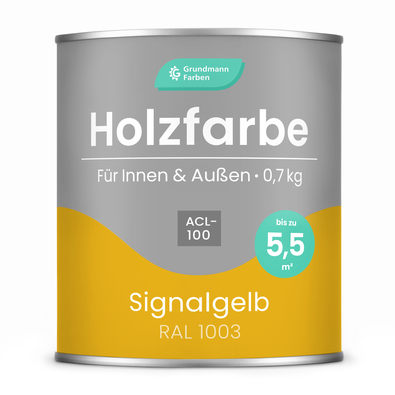 GRUNDMANN Holzfarbe & Wetterschutzfarbe: 4-in-1 Holzanstrich inkl. Grundierung