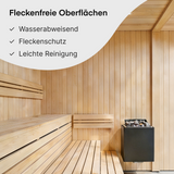 Grundmann Pflegeöl für die Sauna - Paraffinöl - Natürliches Pflegeöl zum Schutz von Saunaholz - Schützt das Holz