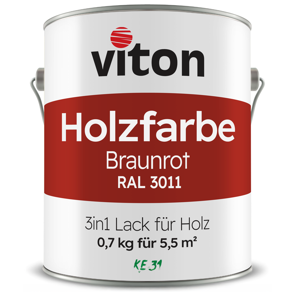 VITON Holzfarbe & Wetterschutzfarbe für Außen KE31 - 3in1 Grundierung & Deckfarbe