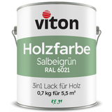 VITON Holzfarbe & Wetterschutzfarbe für Außen KE31 - 3in1 Grundierung & Deckfarbe