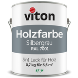 VITON Holzfarbe & Wetterschutzfarbe für Außen KE31 - 3in1 Grundierung & Deckfarbe