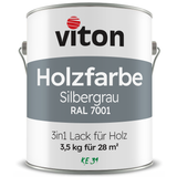 VITON Holzfarbe & Wetterschutzfarbe für Außen KE31 - 3in1 Grundierung & Deckfarbe