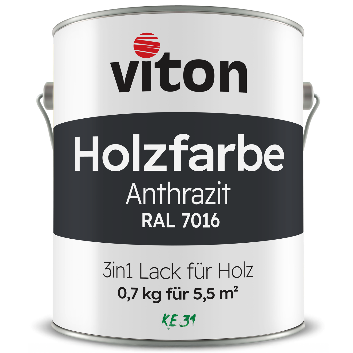 VITON Holzfarbe & Wetterschutzfarbe für Außen KE31 - 3in1 Grundierung & Deckfarbe