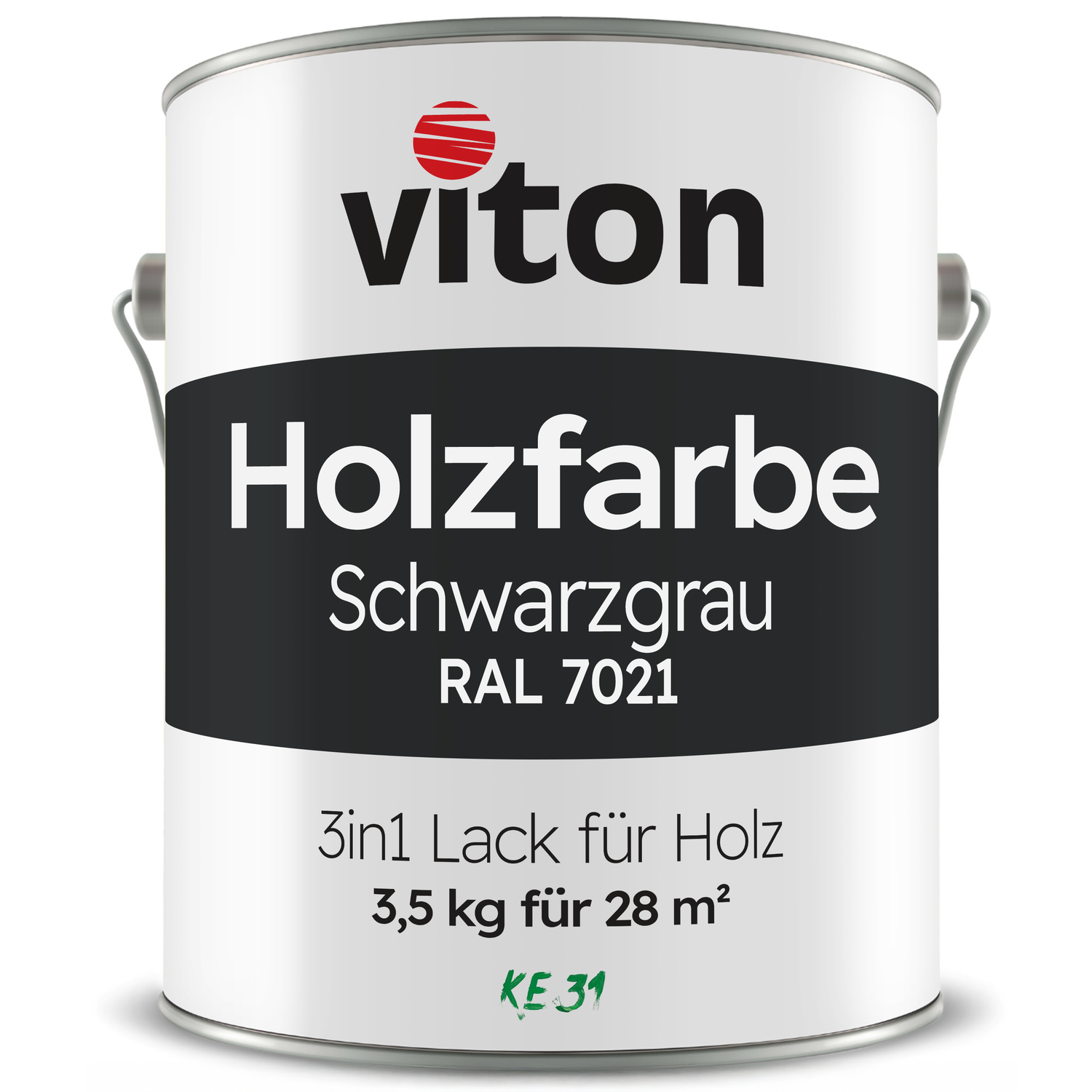 VITON Holzfarbe & Wetterschutzfarbe für Außen KE31 - 3in1 Grundierung & Deckfarbe