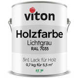 VITON Holzfarbe & Wetterschutzfarbe für Außen KE31 - 3in1 Grundierung & Deckfarbe