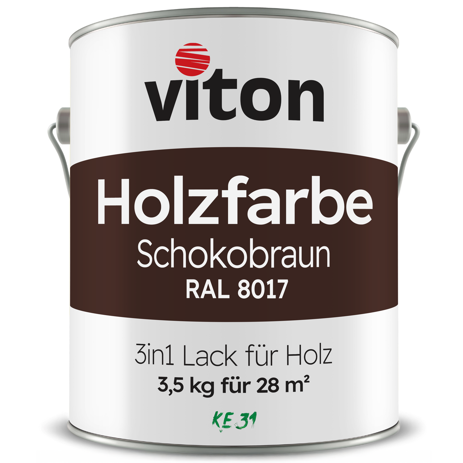 VITON Holzfarbe & Wetterschutzfarbe für Außen KE31 - 3in1 Grundierung & Deckfarbe