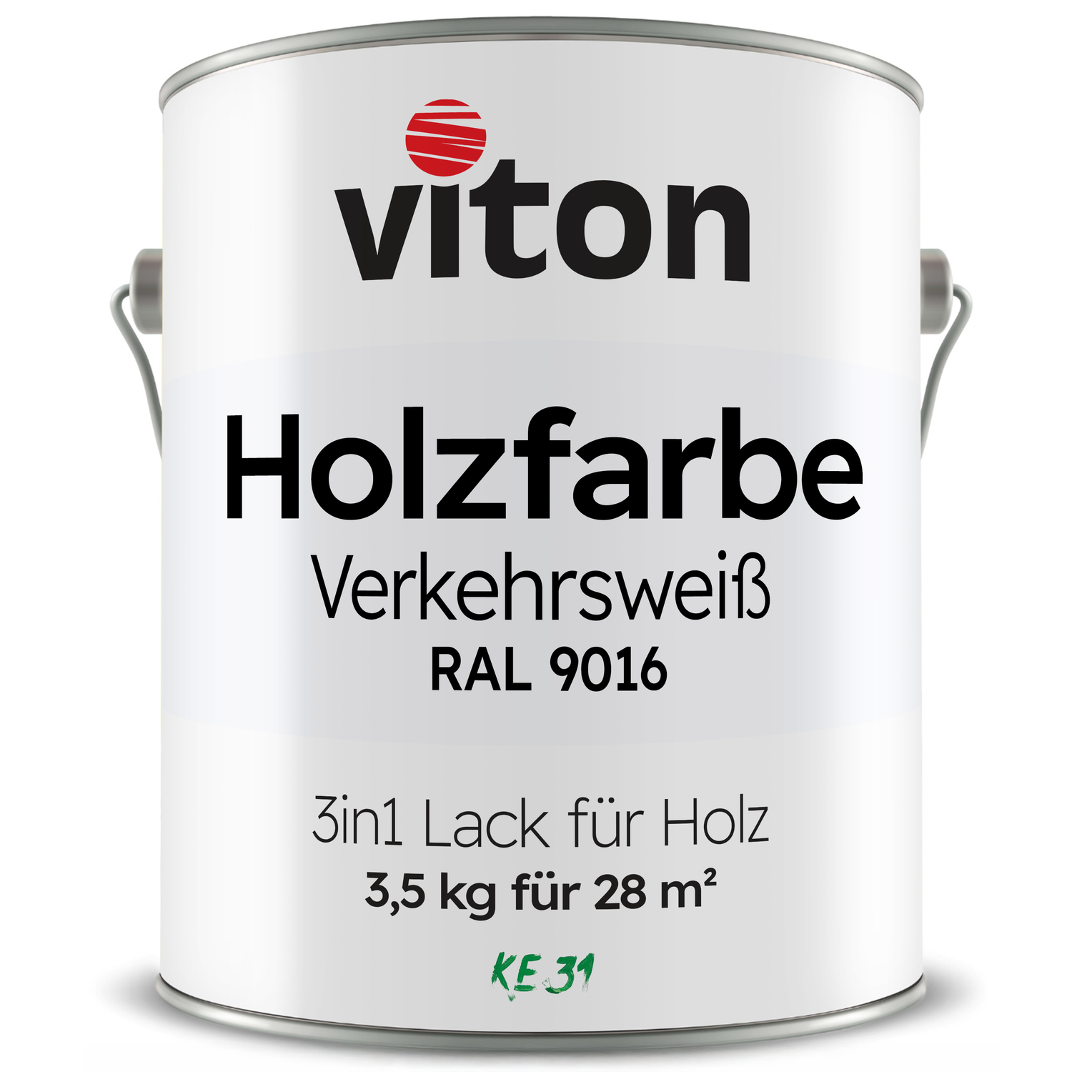 VITON Holzfarbe & Wetterschutzfarbe für Außen KE31 - 3in1 Grundierung & Deckfarbe