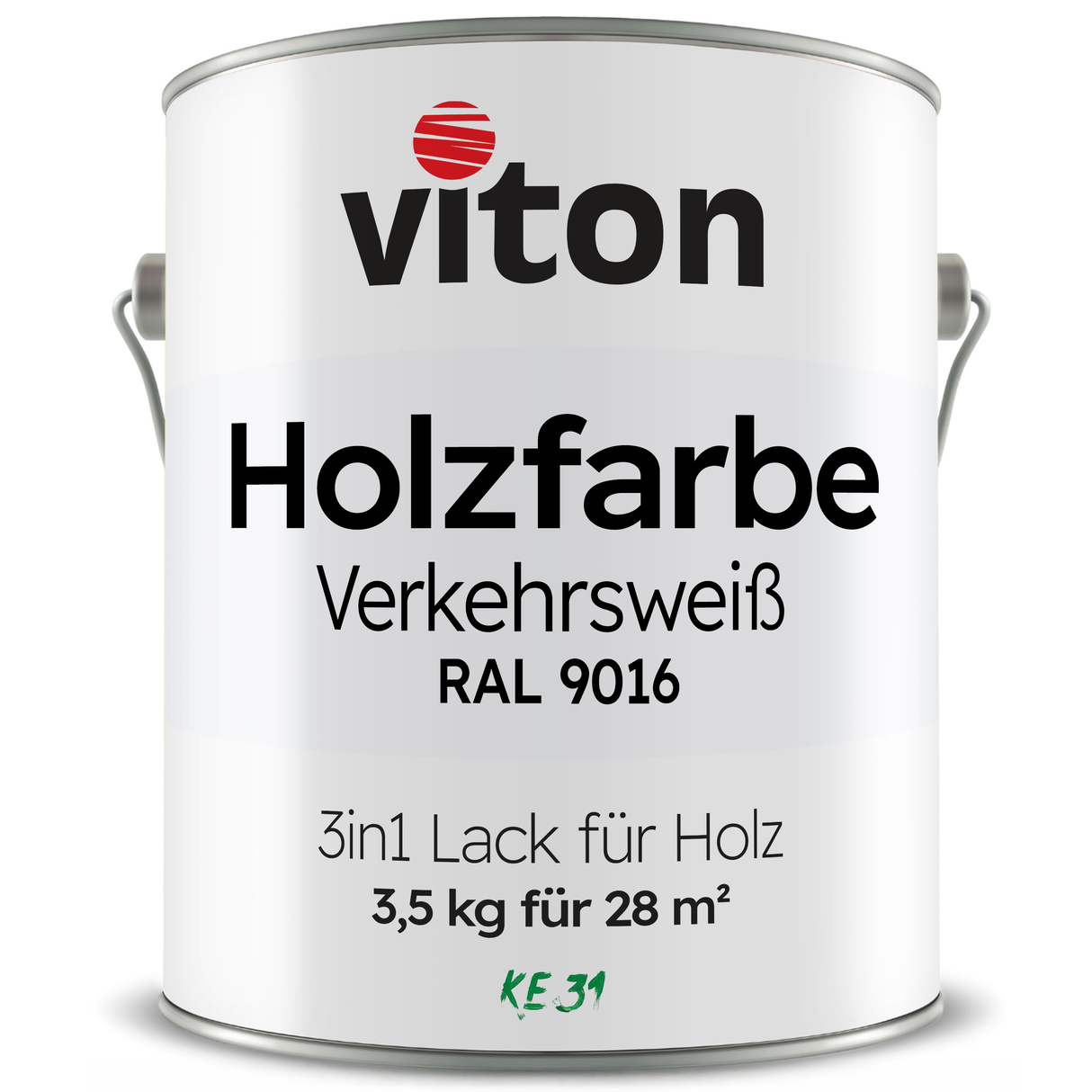 VITON Holzfarbe & Wetterschutzfarbe für Außen KE31 - 3in1 Grundierung & Deckfarbe