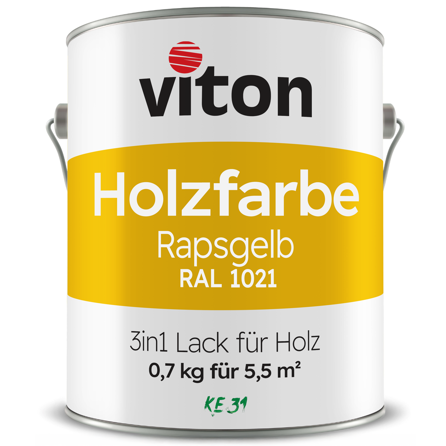 VITON Holzfarbe & Wetterschutzfarbe für Außen KE31 - 3in1 Grundierung & Deckfarbe