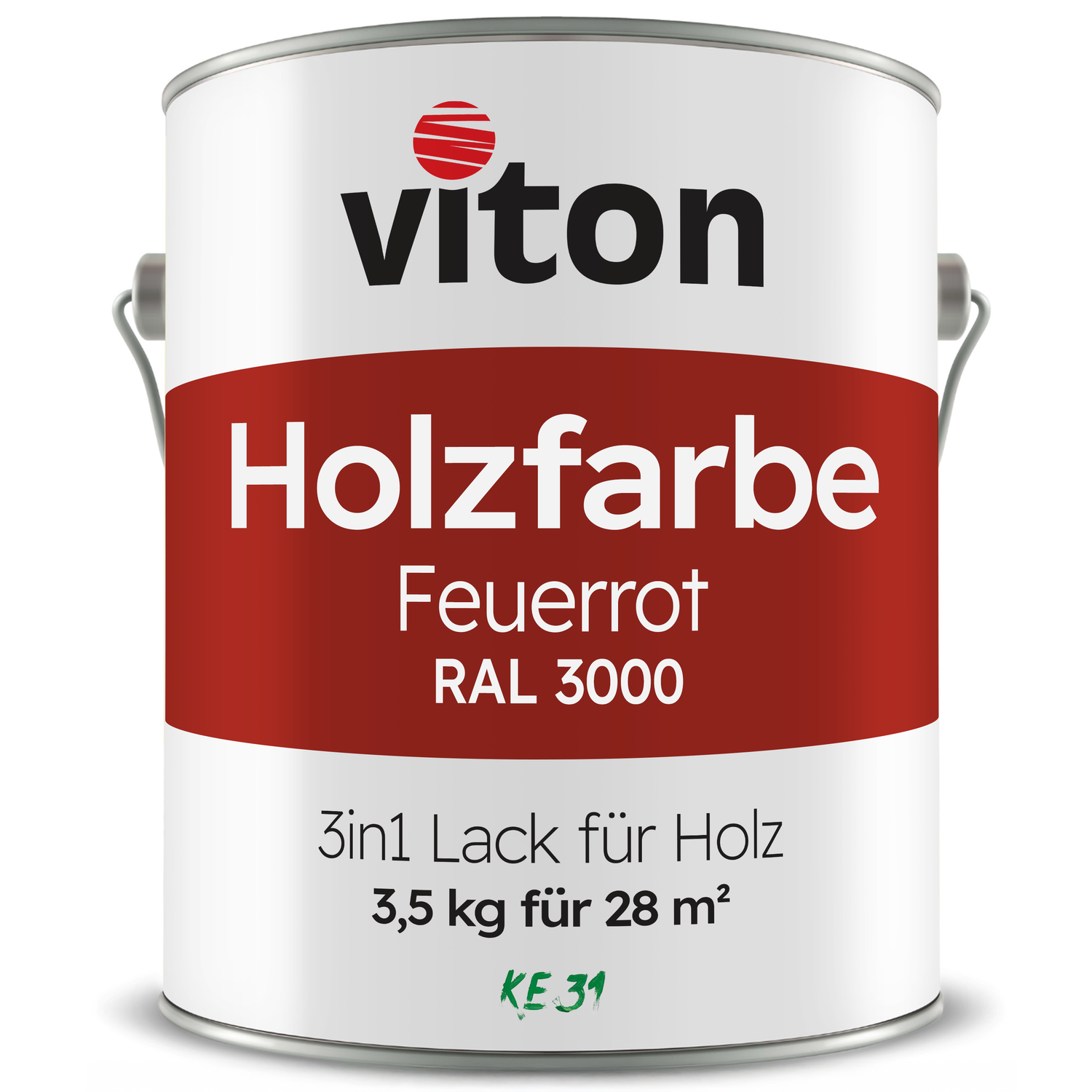 VITON Holzfarbe & Wetterschutzfarbe für Außen KE31 - 3in1 Grundierung & Deckfarbe