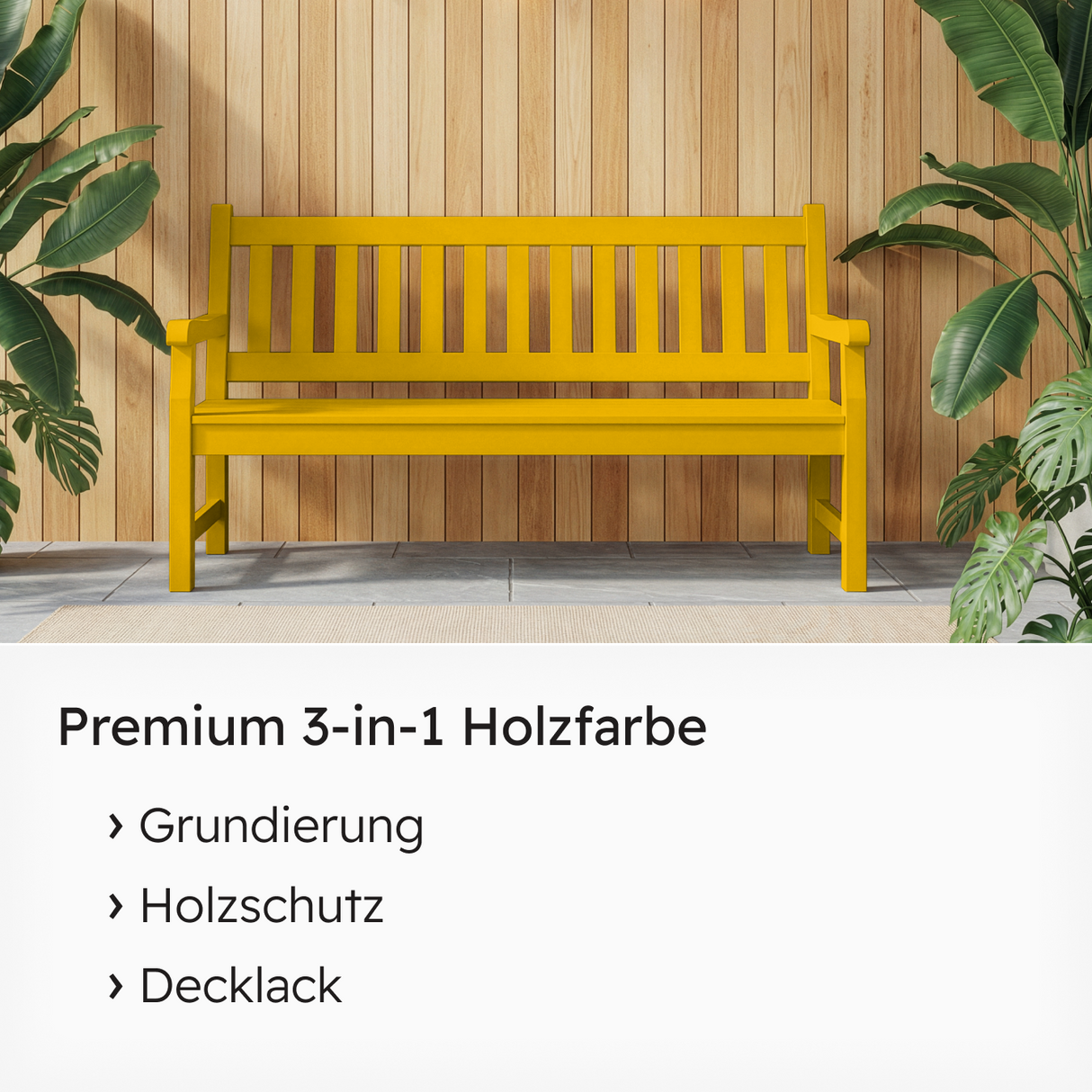 VITON Holzfarbe & Wetterschutzfarbe für Außen KE31 - 3in1 Grundierung & Deckfarbe