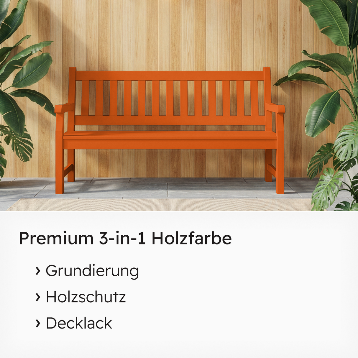 VITON Holzfarbe & Wetterschutzfarbe für Außen KE31 - 3in1 Grundierung & Deckfarbe