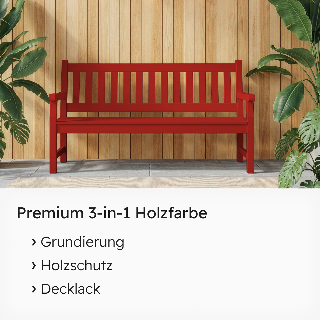 VITON Holzfarbe & Wetterschutzfarbe für Außen KE31 - 3in1 Grundierung & Deckfarbe