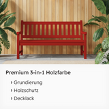 VITON Holzfarbe & Wetterschutzfarbe für Außen KE31 - 3in1 Grundierung & Deckfarbe