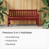 VITON Holzfarbe & Wetterschutzfarbe für Außen KE31 - 3in1 Grundierung & Deckfarbe