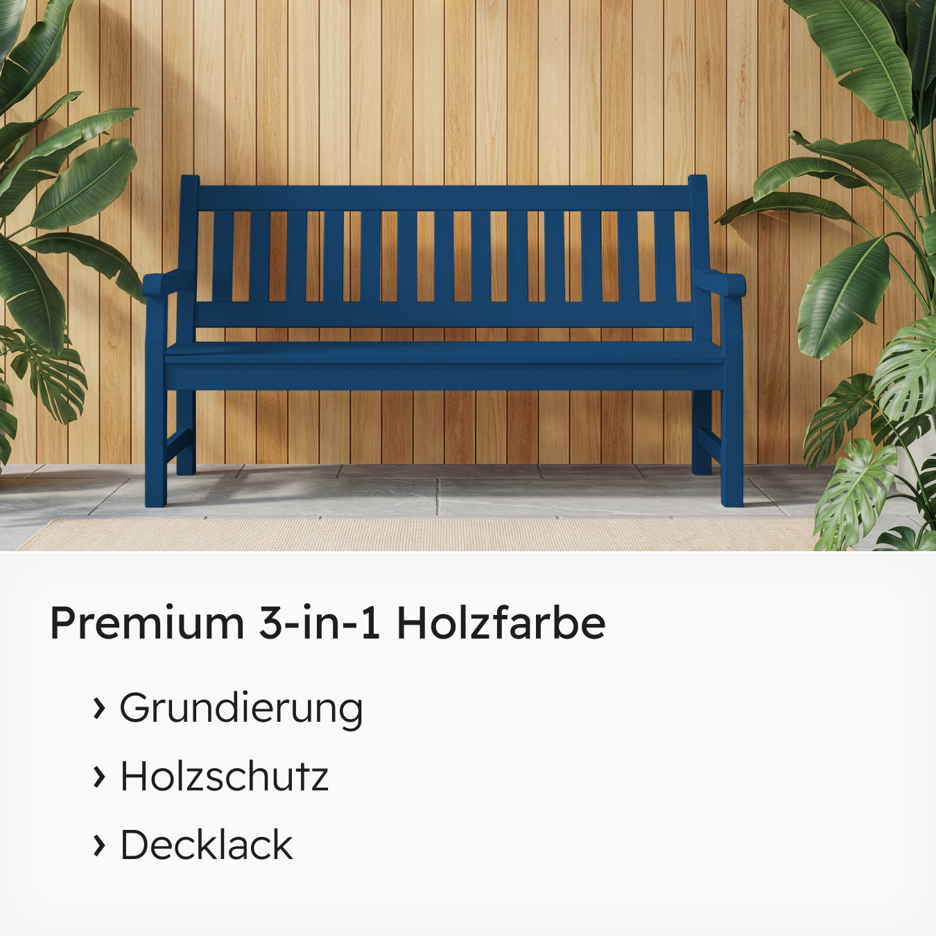 VITON Holzfarbe & Wetterschutzfarbe für Außen KE31 - 3in1 Grundierung & Deckfarbe