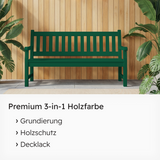 VITON Holzfarbe & Wetterschutzfarbe für Außen KE31 - 3in1 Grundierung & Deckfarbe