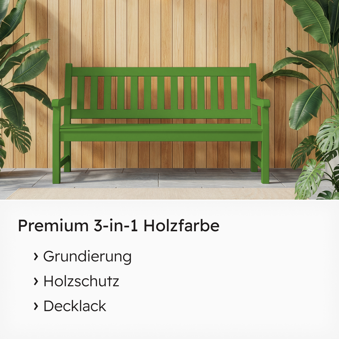 VITON Holzfarbe & Wetterschutzfarbe für Außen KE31 - 3in1 Grundierung & Deckfarbe