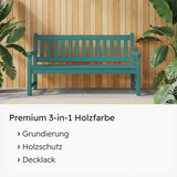 VITON Holzfarbe & Wetterschutzfarbe für Außen KE31 - 3in1 Grundierung & Deckfarbe