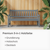 VITON Holzfarbe & Wetterschutzfarbe für Außen KE31 - 3in1 Grundierung & Deckfarbe
