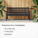 VITON Holzfarbe & Wetterschutzfarbe für Außen KE31 - 3in1 Grundierung & Deckfarbe