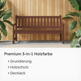 VITON Holzfarbe & Wetterschutzfarbe für Außen KE31 - 3in1 Grundierung & Deckfarbe