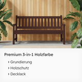 VITON Holzfarbe & Wetterschutzfarbe für Außen KE31 - 3in1 Grundierung & Deckfarbe
