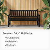 VITON Holzfarbe & Wetterschutzfarbe für Außen KE31 - 3in1 Grundierung & Deckfarbe