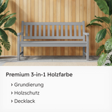 VITON Holzfarbe & Wetterschutzfarbe für Außen KE31 - 3in1 Grundierung & Deckfarbe