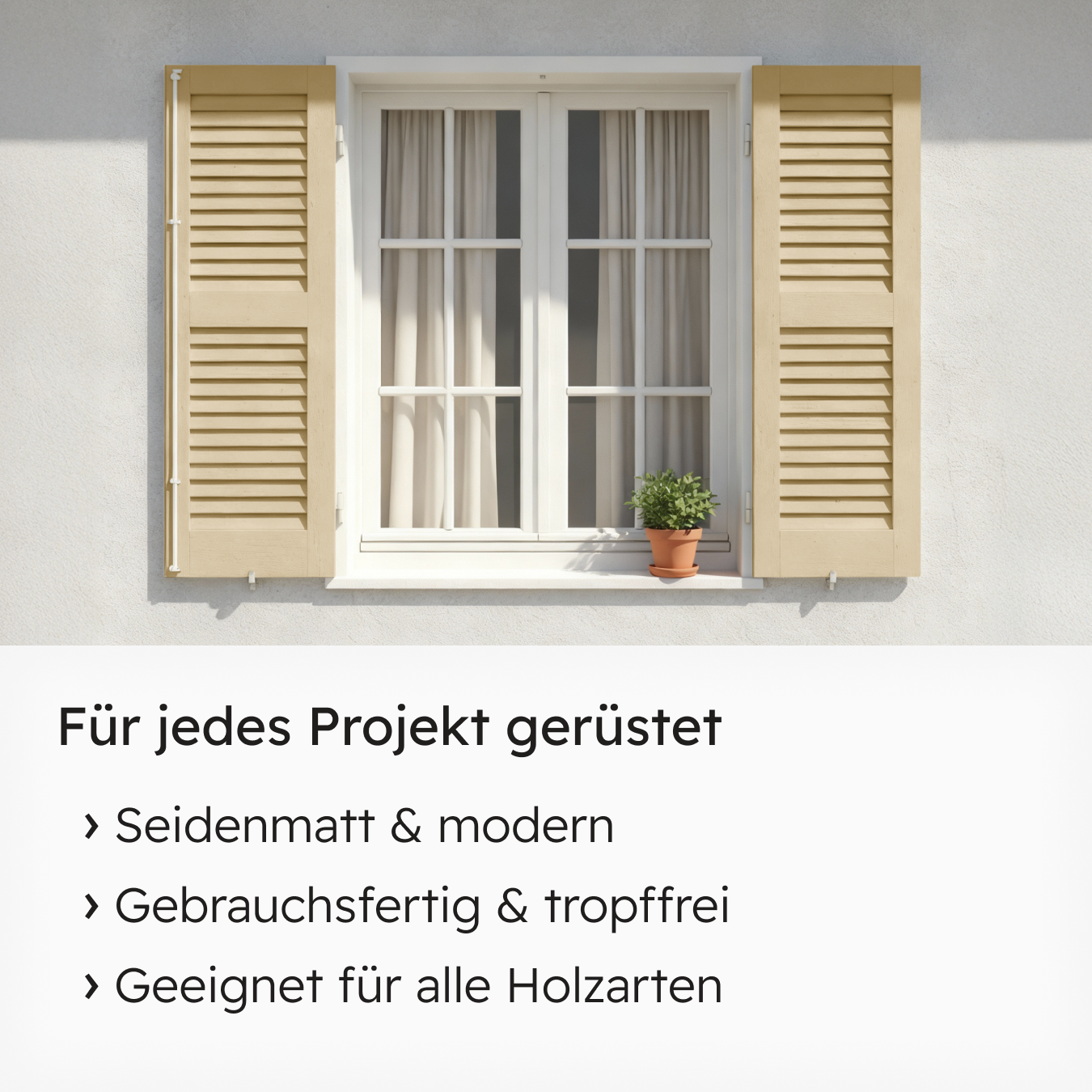 VITON Holzfarbe & Wetterschutzfarbe für Außen KE31 - 3in1 Grundierung & Deckfarbe