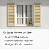 VITON Holzfarbe & Wetterschutzfarbe für Außen KE31 - 3in1 Grundierung & Deckfarbe