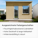 VITON Holzfarbe & Wetterschutzfarbe für Außen KE31 - 3in1 Grundierung & Deckfarbe