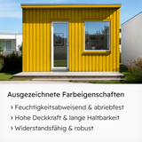 VITON Holzfarbe & Wetterschutzfarbe für Außen KE31 - 3in1 Grundierung & Deckfarbe