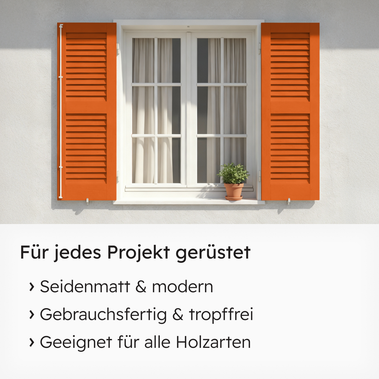VITON Holzfarbe & Wetterschutzfarbe für Außen KE31 - 3in1 Grundierung & Deckfarbe