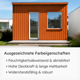 VITON Holzfarbe & Wetterschutzfarbe für Außen KE31 - 3in1 Grundierung & Deckfarbe