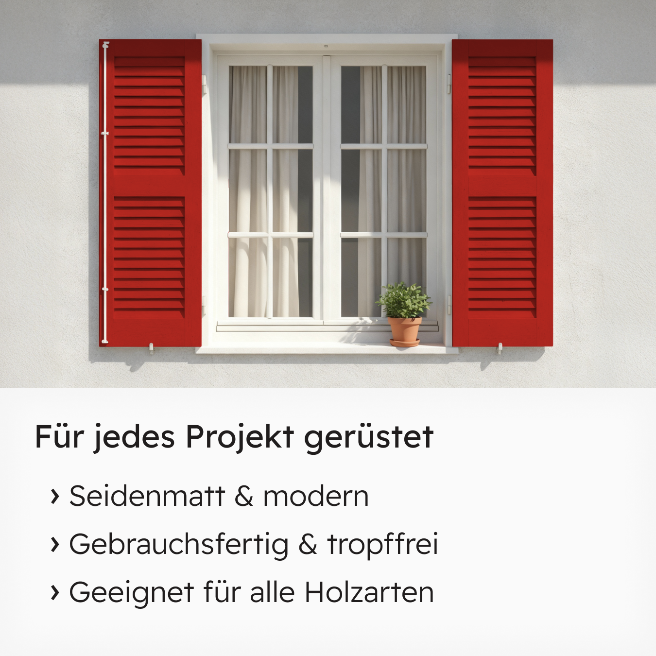 VITON Holzfarbe & Wetterschutzfarbe für Außen KE31 - 3in1 Grundierung & Deckfarbe