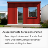 VITON Holzfarbe & Wetterschutzfarbe für Außen KE31 - 3in1 Grundierung & Deckfarbe