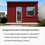 VITON Holzfarbe & Wetterschutzfarbe für Außen KE31 - 3in1 Grundierung & Deckfarbe